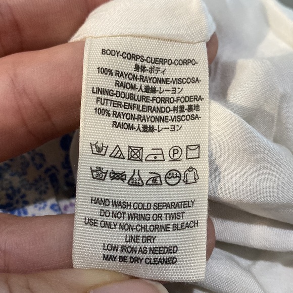 Free People Floral Tie Waist Romper💙🌸🤍 - Picture 8 of 8